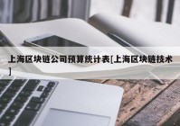 上海区块链公司预算统计表[上海区块链技术]